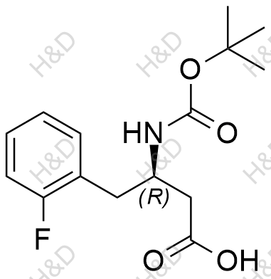 (R)-N-叔丁氧羰基-3-氨基-4-(2-氟苯基)丁酸